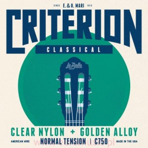 La Bella CRITERION C750 biały nylon, złocona owijka