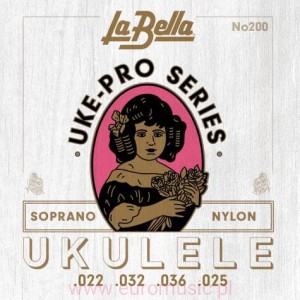 La Bella 200 struny  do UKULELE Soprano, UKE-PRO, nylonowe