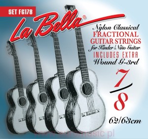 La Bella Fractional Guitar FG178 struny do klasyka o menzurze 7/8