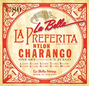 struny C80 do CHARANGO wykonane z nylonu