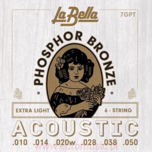 La Bella 7GPT struny Phosphor Bronze do akustyka 010/052