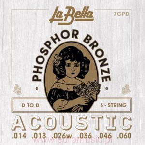 La Bella 7GPD Phosphor Bronze do akustyka 
