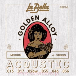 La Bella 40PM Folk złocona owijka 013/056