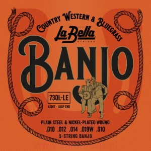 La Bella 730L-LE  struny do BANJO 5 ze stali nierdzewnej LOOP LITE