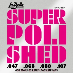 Super Polished - Polerowane struny do Basu 4-ki